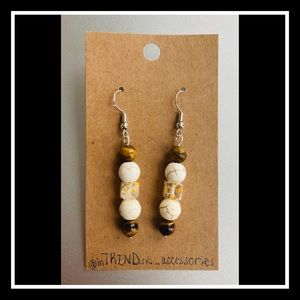 Marble Garden Handmade Drop Down Earrings
